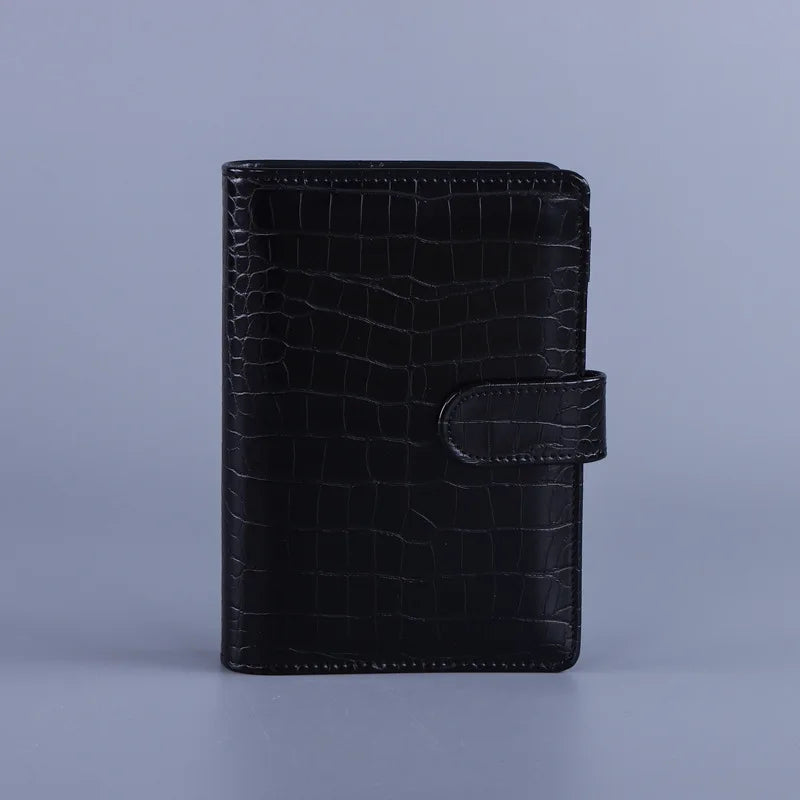 A5 A6 Macaroon Laser Color Crocodile Pattern DIY Binder Notebook Cover Diary Agenda Planner Paper Cover School Stationery