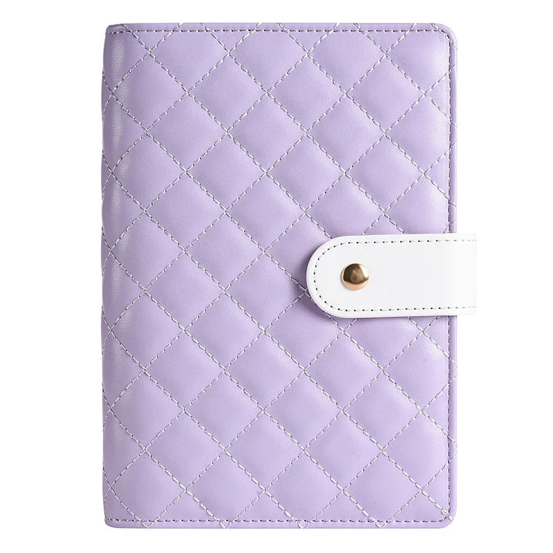 A6 Blcak White DIY Binder Notebook Cover Diary Agenda Planner Paper Cover School Stationery