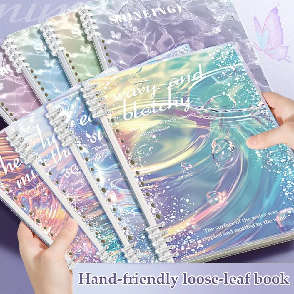 The New A5 Loose-leaf Notebook Is A School Office Stationery with A Middle and High School Style Thick Horizontal Blank Notebook
