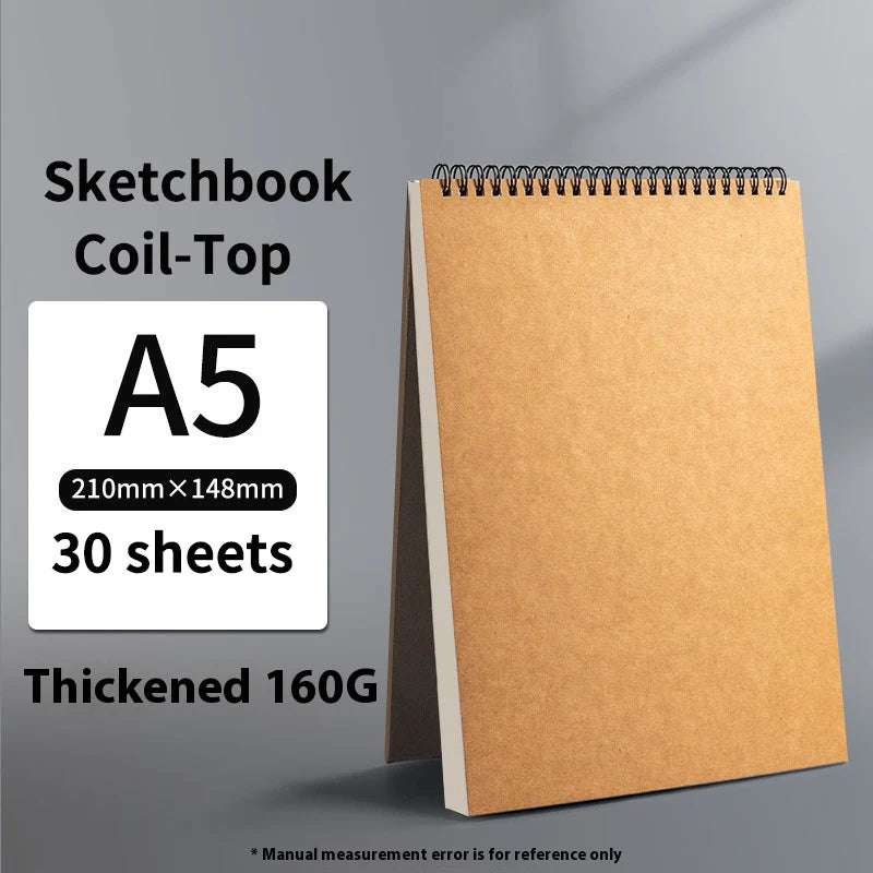 Professional sketchbook Thick paper 160 GSM Drawing Watercolor Spiral notebook Art school Sketching supplies drawing notepad