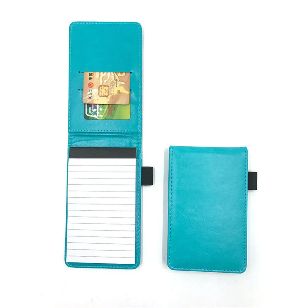 Multifunction PU Leather Small Notebook Pocket A7 Planner Daily Memos Mini Note Book Pen Refills Business Office Work Notepad