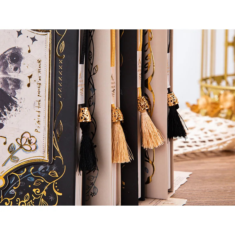 Retro Notebook Classic Design Gothic Series Color Page Illustration Hardcover Diary Young Rrtists Notepad