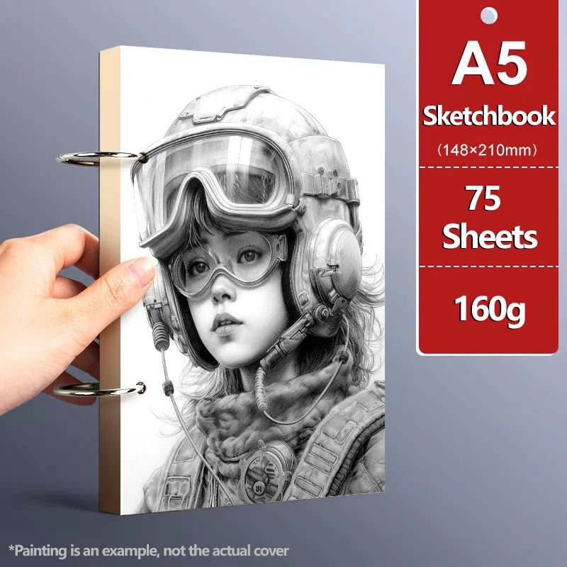 A4/A5/8K/16K/32K Sketchbook Detachable Think Paper Notebook for Painting DIY Creative Pratice Drawing Book Art School Supplies