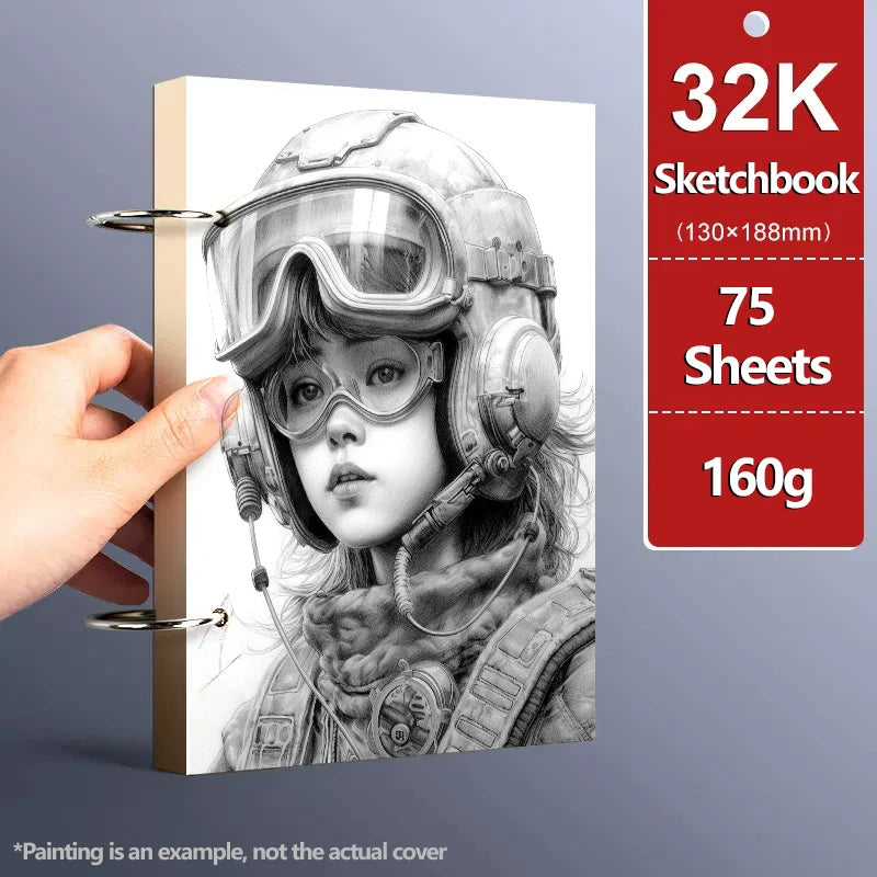 A4/A5/8K/16K/32K Sketchbook Detachable Think Paper Notebook for Painting DIY Creative Pratice Drawing Book Art School Supplies