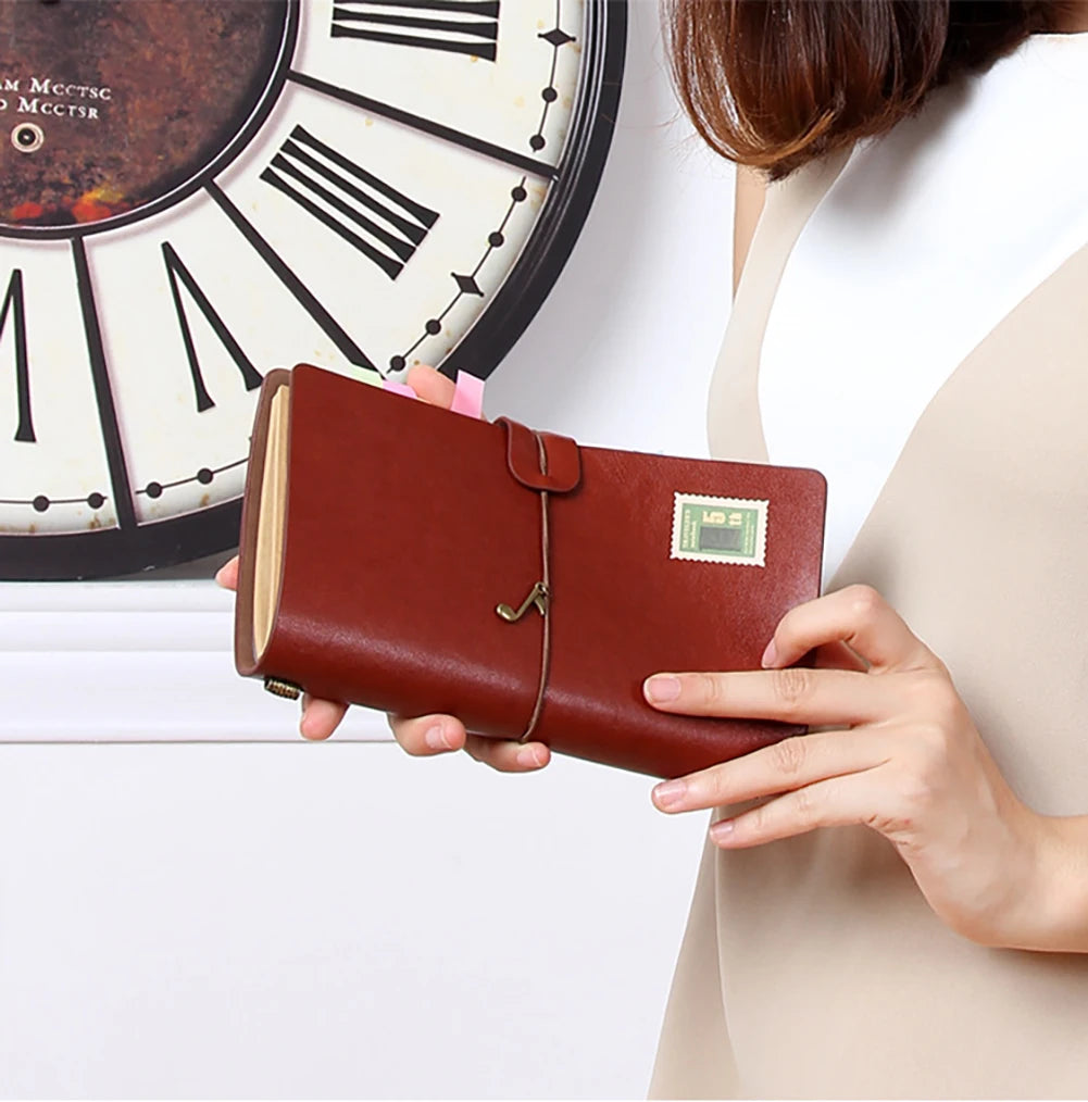 Portable Students School Writing Kraft Paper Notebook Retro Travel Diary Outdoor Journal Planner Agenda Hand Account Present