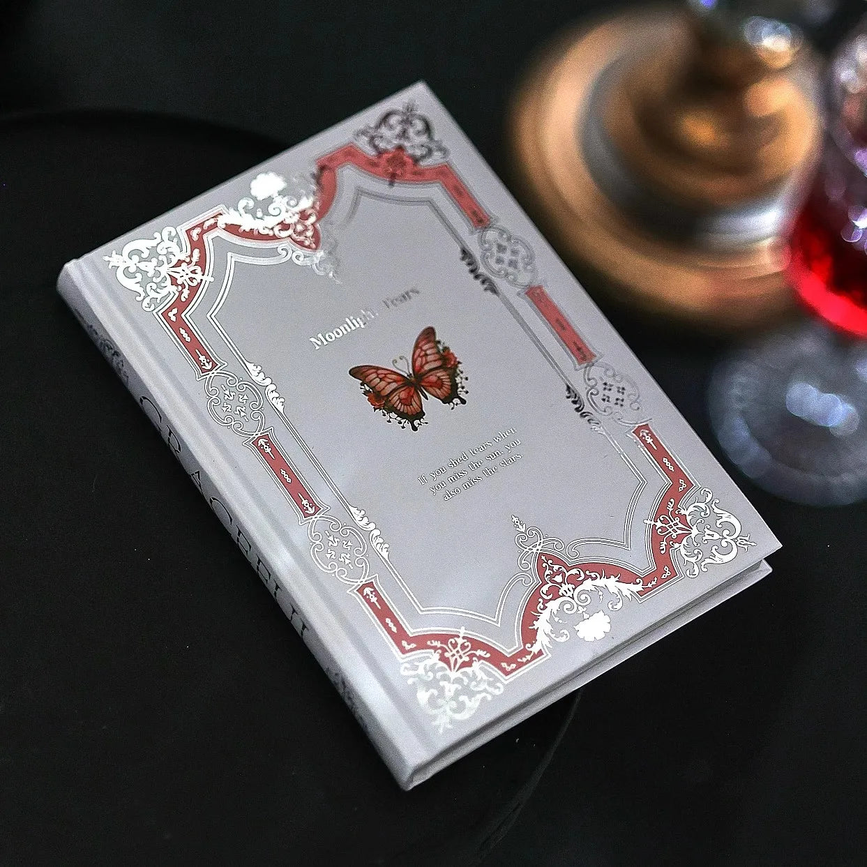 Full-color inner pages hardcover notebook collection-grade romantic flowers scrapbook girl gift beautiful notepad retro diary
