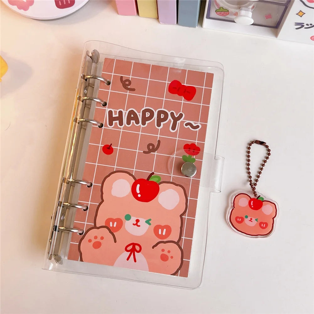 New Refill Binder Notebook A5 Loose Leaf Refillable Replaceable Metal Ring Planner Notebook Stationery School Office Supplies