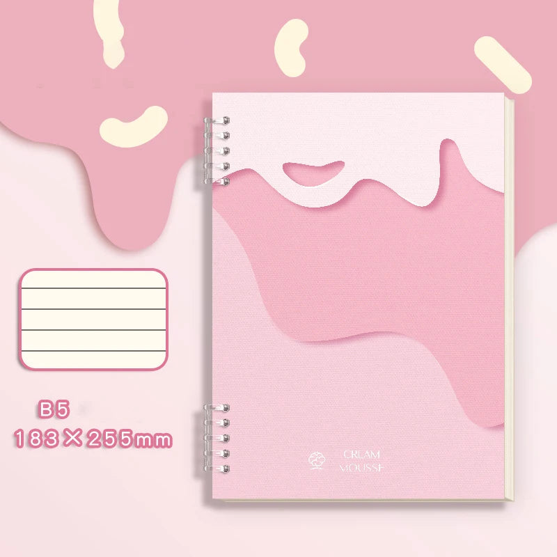 Spiral Notebook Aesthetic Notebook A5 College Ruled Notebook120 Pages 60 Sheets Notebooks for School Cute Notebook