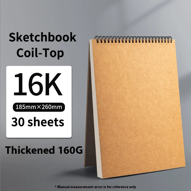 Professional sketchbook Thick paper 160 GSM Drawing Watercolor Spiral notebook Art school Sketching supplies drawing notepad