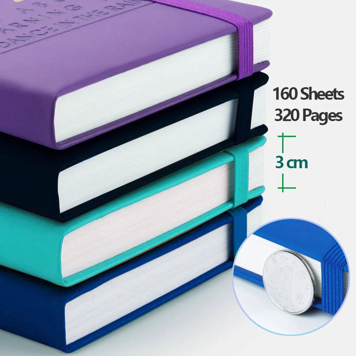 2025 Planner A5 notebook agenda 160Sheets/320Pages Journal for Students Gifts Office&SchoolSupplies Stationery Christmas Gifts