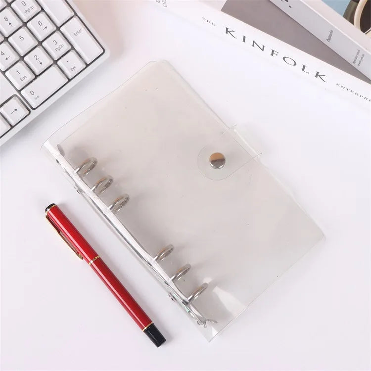Macaroon Color A6/A5 PU Leather DIY Binder Notebook Cover Diary Agenda Planner Paper Cover School Stationery