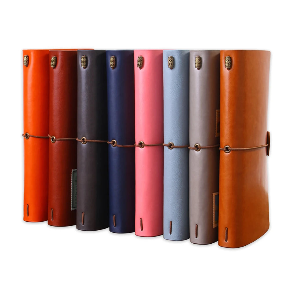 Portable Students School Writing Kraft Paper Notebook Retro Travel Diary Outdoor Journal Planner Agenda Hand Account Present