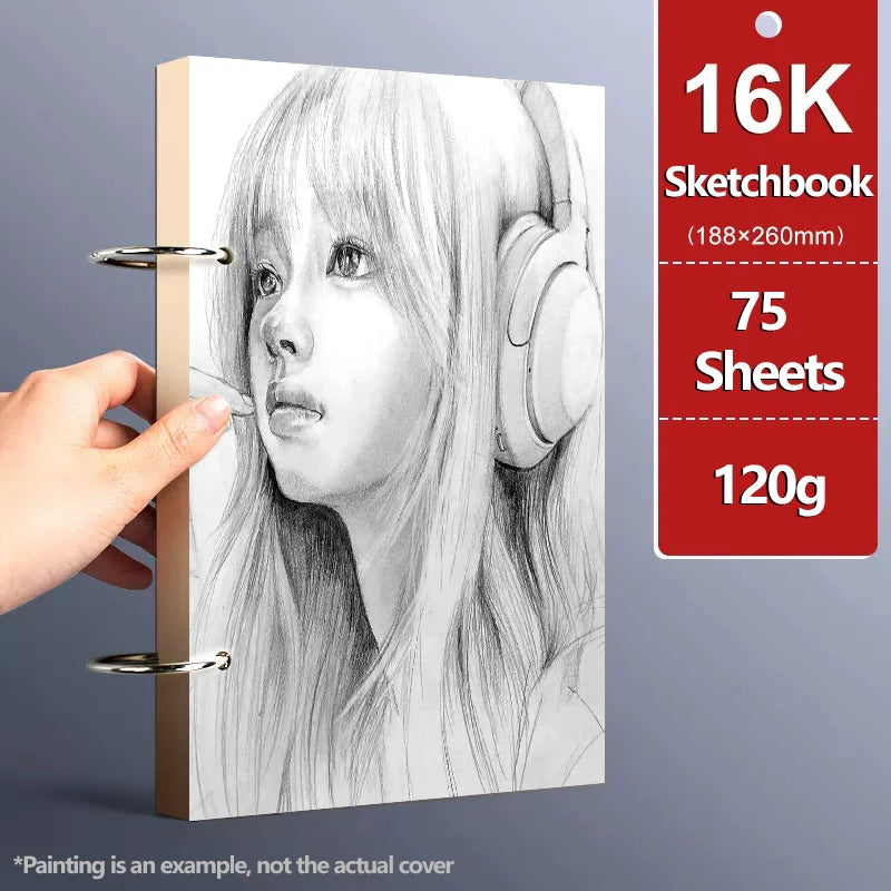 A4/A5/8K/16K/32K Sketchbook Detachable Think Paper Notebook for Painting DIY Creative Pratice Drawing Book Art School Supplies