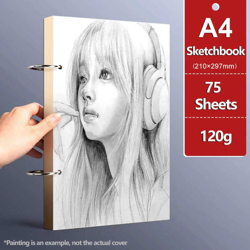 A4/A5/8K/16K/32K Sketchbook Detachable Think Paper Notebook for Painting DIY Creative Pratice Drawing Book Art School Supplies