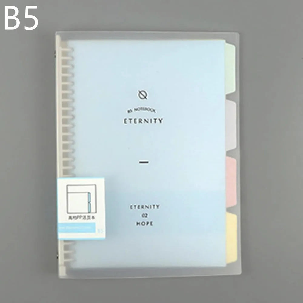 New Refill Binder Notebook A5 Loose Leaf Refillable Replaceable Metal Ring Planner Notebook Stationery School Office Supplies