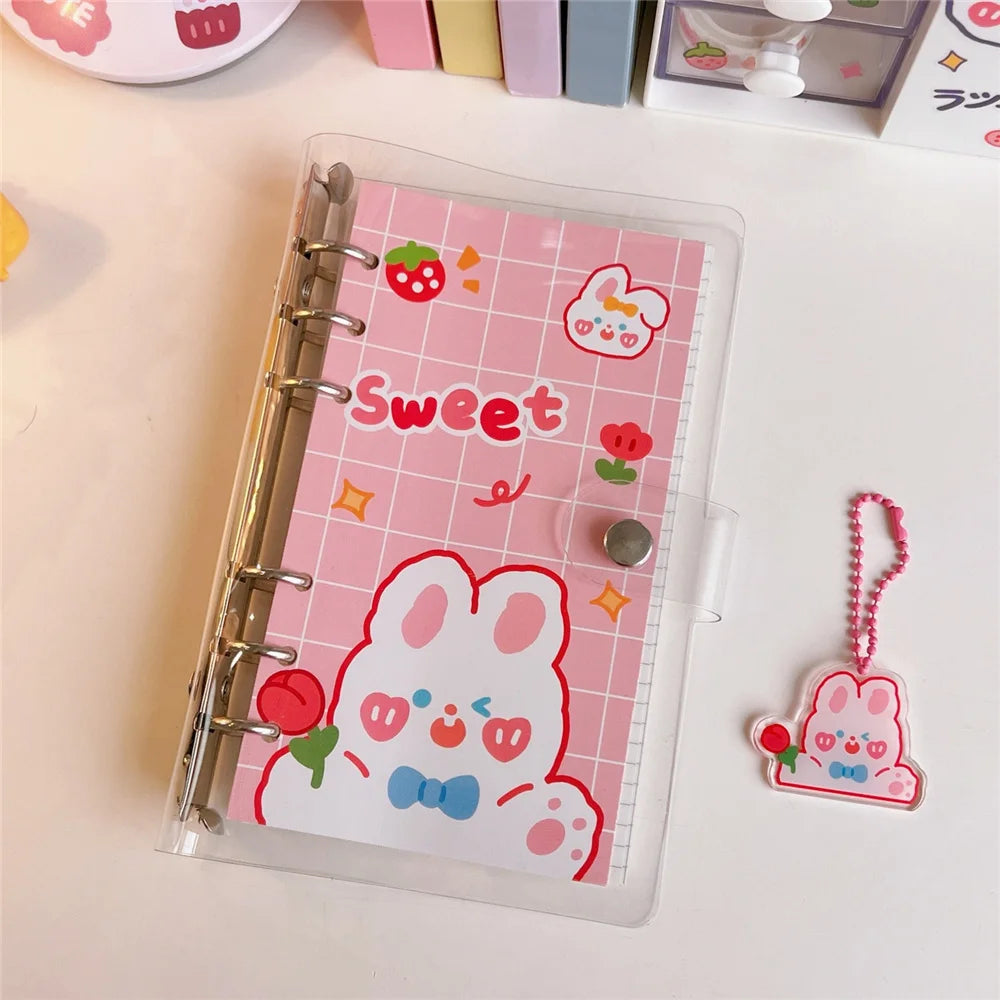 New Refill Binder Notebook A5 Loose Leaf Refillable Replaceable Metal Ring Planner Notebook Stationery School Office Supplies