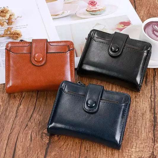 M5 Binder Mini Notebook Multifunction Wallet Card Holder Portable Soft Leather Small Notepad,with 40 inner pages