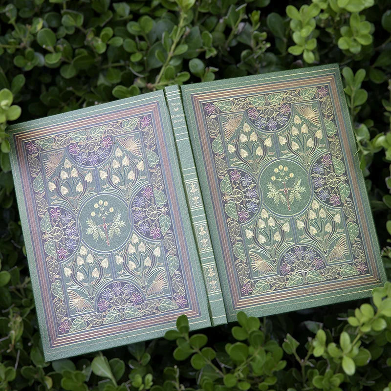 Retro Plant Notebook Medieval Series European Diary Students Hardcover Notepad Girl Scrapbook