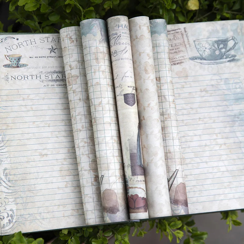 Retro Plant Notebook Medieval Series European Diary Students Hardcover Notepad Girl Scrapbook