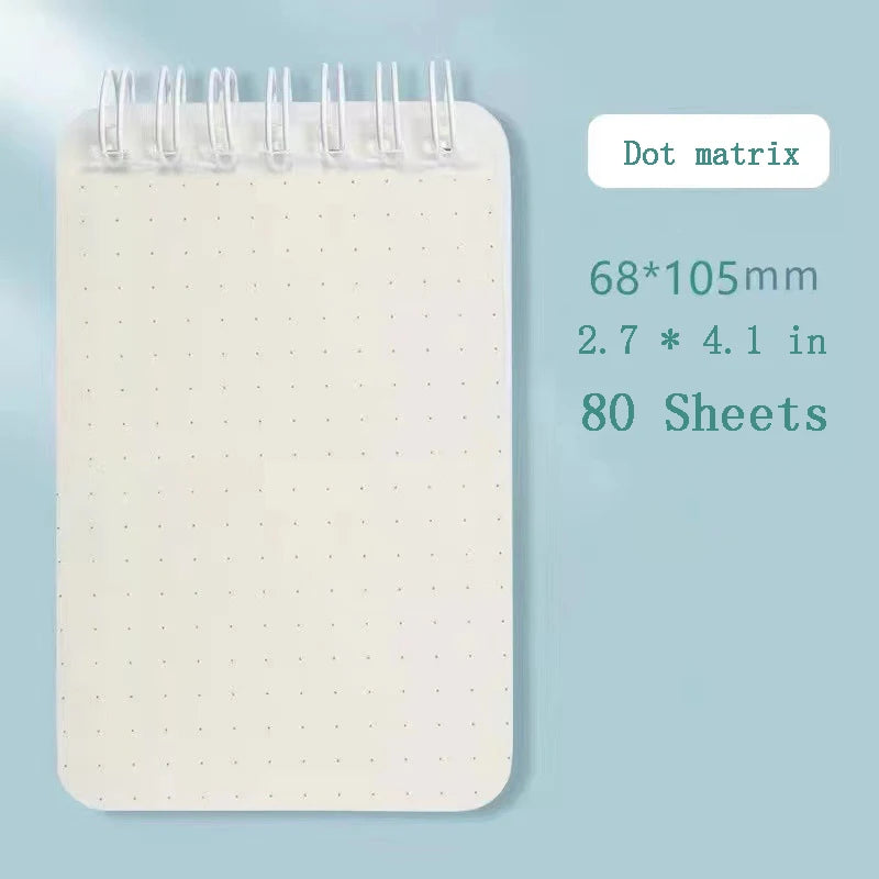 A7 Mini Notebook Portable Pocket Memo Simple Small Notepad Coil Booklet Office Stationery