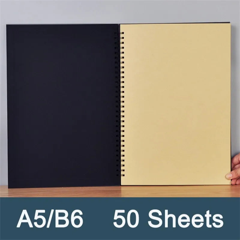 A4/A5/B5/B6 Sketchbook Diary Drawing Painting Graffiti Sketch Book Blank Grid Line Notepad Notebook Stationery School Supplies