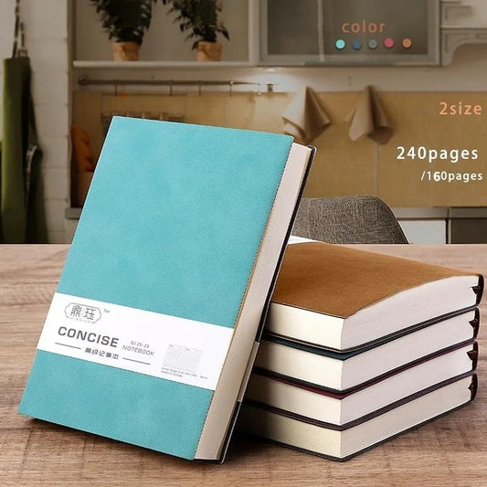 New A5/A6 Notebook Business Sheepin Notepad Lined Daily Office Notebook Journal Stationery 160pages/240pages