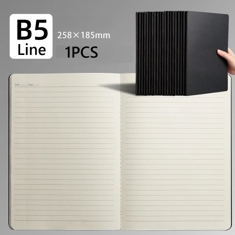 A4/A5/B5/B6 Retro Spiral Coil Sketchbook Kraft Paper Notebook Sketch Painting Diary Note Pad Books School Stationery Supplies
