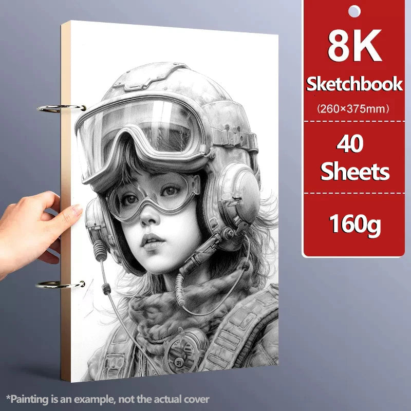 A4/A5/8K/16K/32K Sketchbook Detachable Think Paper Notebook for Painting DIY Creative Pratice Drawing Book Art School Supplies