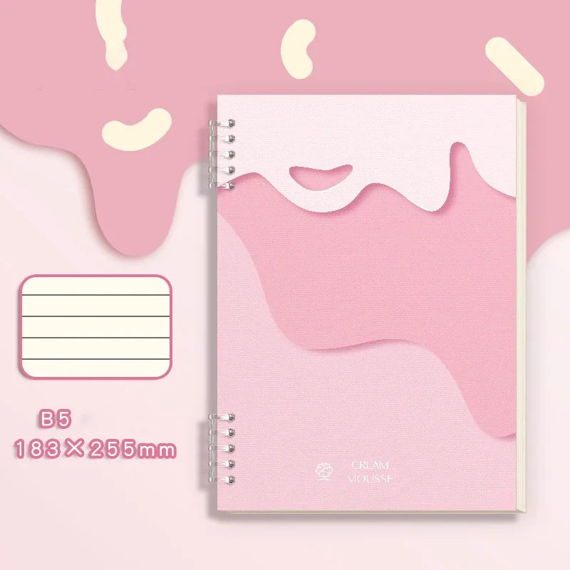 Spiral Notebook Aesthetic Notebook A5 College Ruled Notebook120 Pages 60 Sheets Notebooks for School Cute Notebook