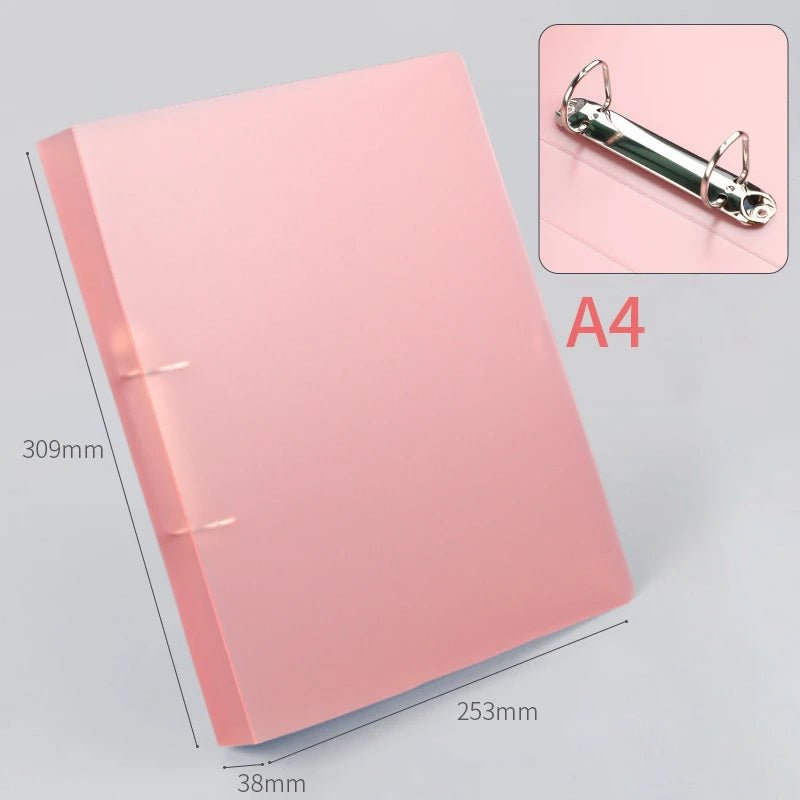 New Refill Binder Notebook A5 Loose Leaf Refillable Replaceable Metal Ring Planner Notebook Stationery School Office Supplies
