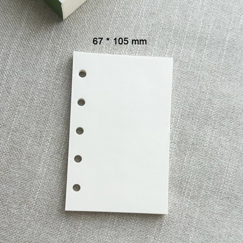 Mini A8 binder notebook loose-leaf soft leather M5 notepad portable pocket notebook ，with 40 blank inner pages