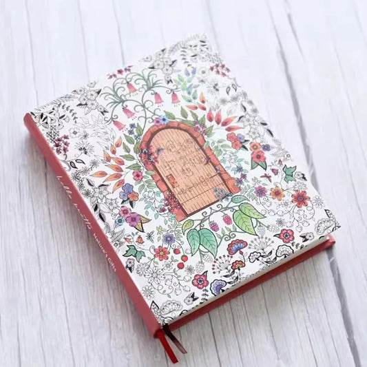 Beautiful Butterfly Hardcover Thick Notebook 148 Sheets Coloring Illustrated Coloring Illustrated Diary Student Notepad