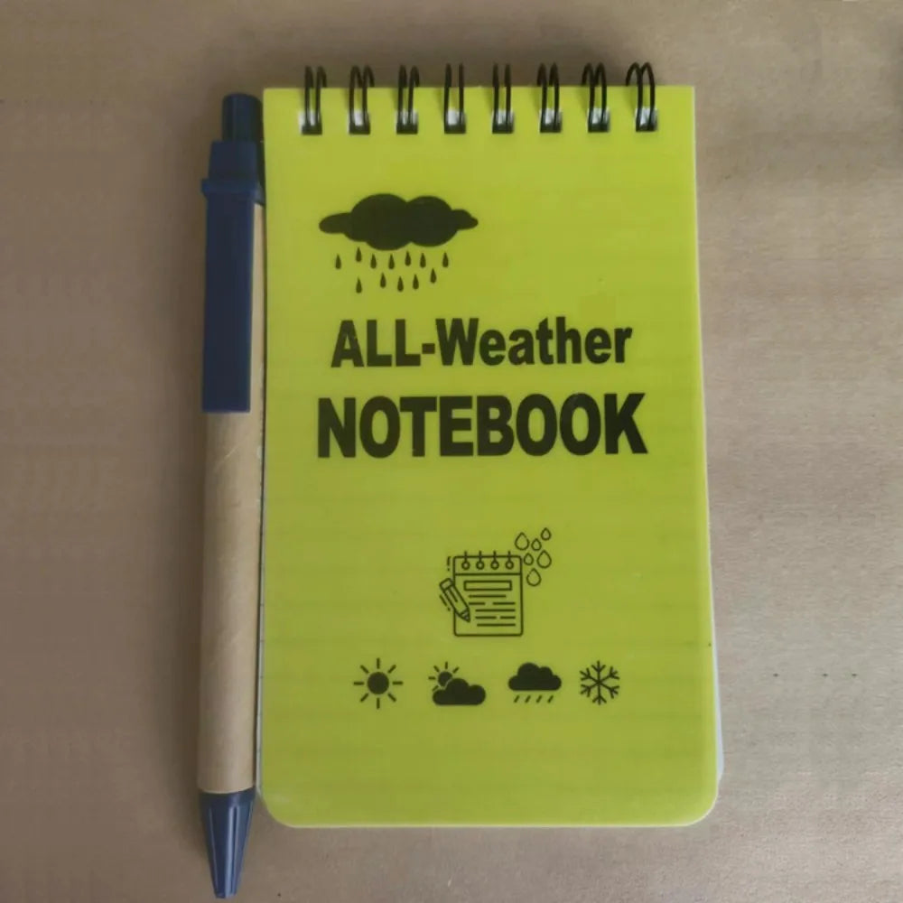 Waterproof Pocket Notebook Tactical All Weather Pocket Notepads With Lined Pages, Spiral Notebook Mini Memo Pad Note Pads