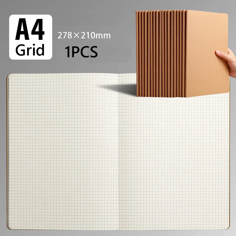 A4/A5/B5 Sketchbook Diary For Drawing Painting Graffiti Sketch Book Blank Grid Line Notepad Notebook Stationery School Supplies