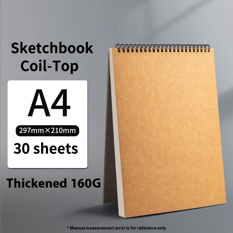 Professional sketchbook Thick paper 160 GSM Drawing Watercolor Spiral notebook Art school Sketching supplies drawing notepad