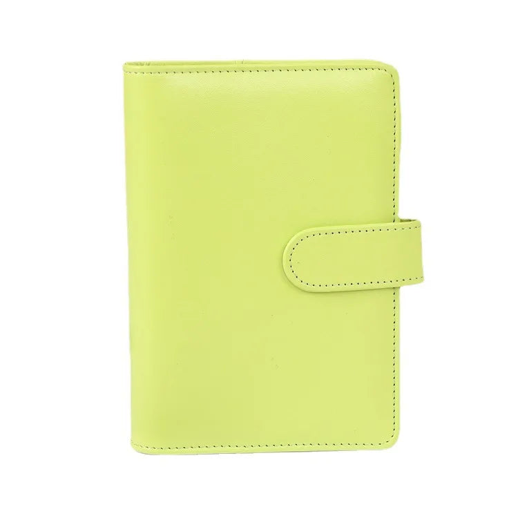 Macaroon Color A6/A5 PU Leather DIY Binder Notebook Cover Diary Agenda Planner Paper Cover School Stationery
