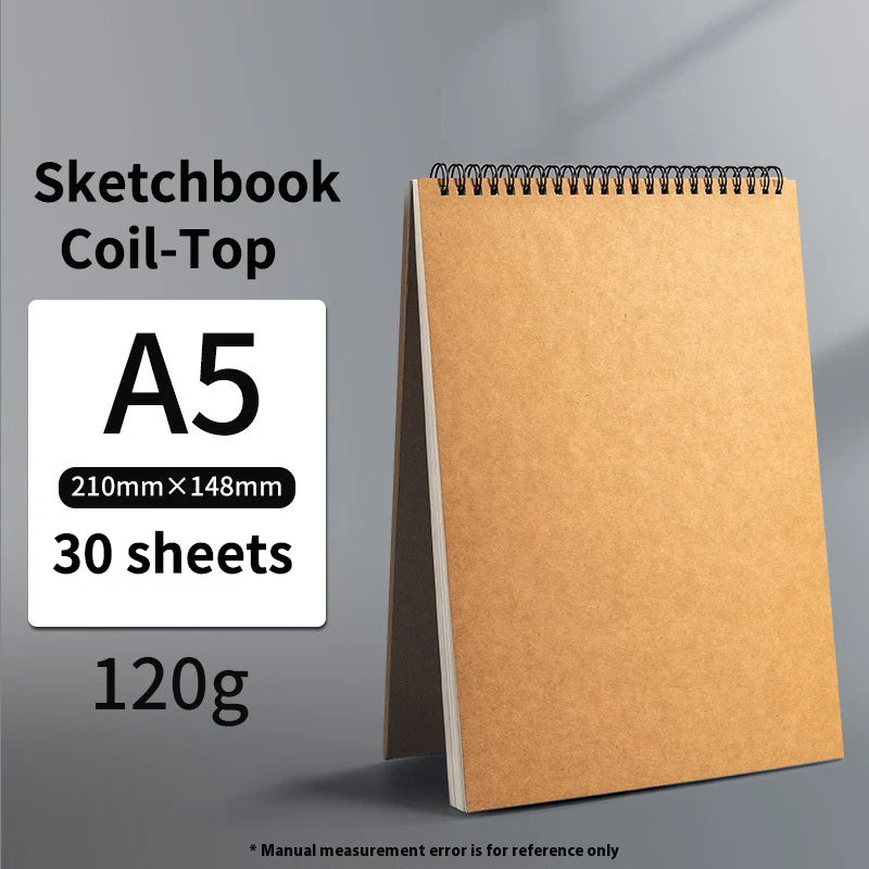 Professional sketchbook Thick paper 160 GSM Drawing Watercolor Spiral notebook Art school Sketching supplies drawing notepad