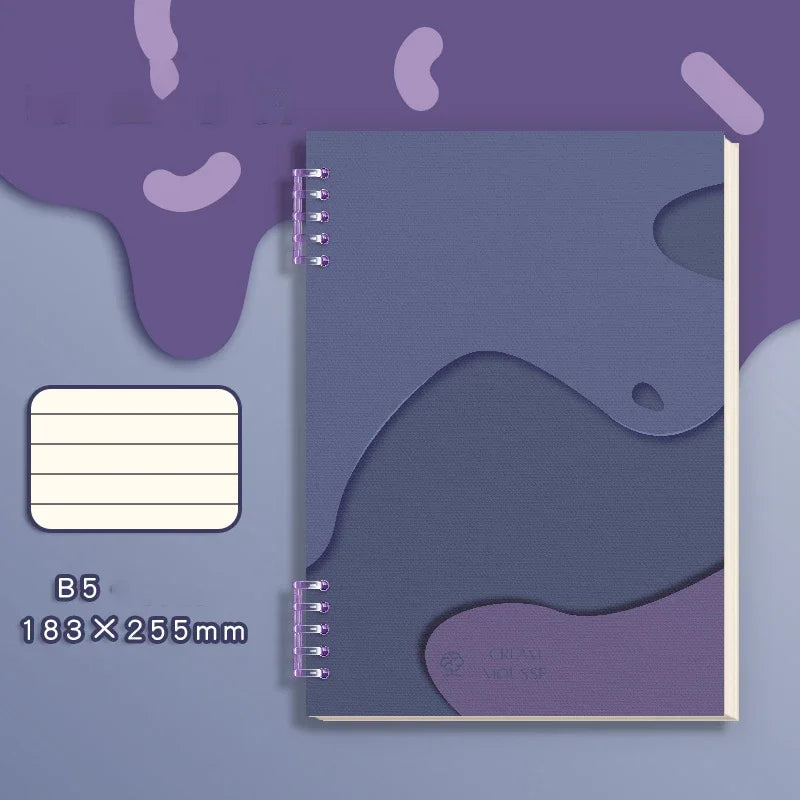 Spiral Notebook Aesthetic Notebook A5 College Ruled Notebook120 Pages 60 Sheets Notebooks for School Cute Notebook