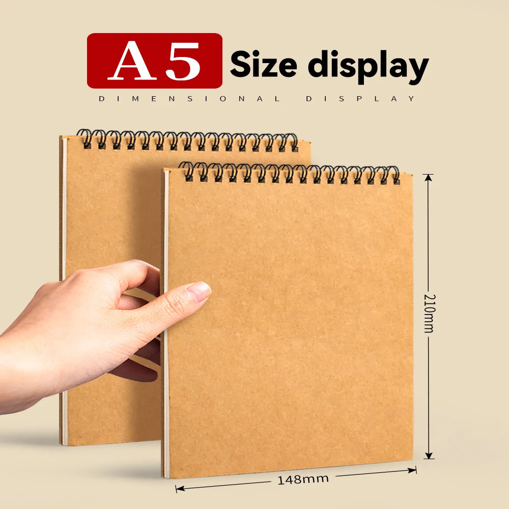 Professional Sketchbook Thick Drawing Paper 32k Artist Graffiti Painting Notebooks For Students Art Supplies Spiral Notebook A5
