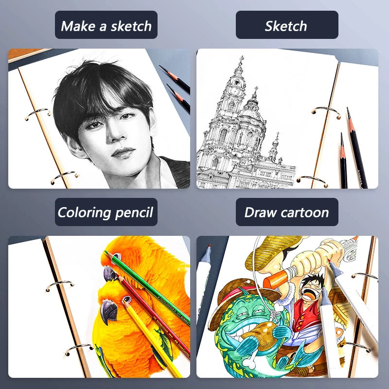 A4/A5/8K/16K/32K Sketchbook Detachable Think Paper Notebook for Painting DIY Creative Pratice Drawing Book Art School Supplies
