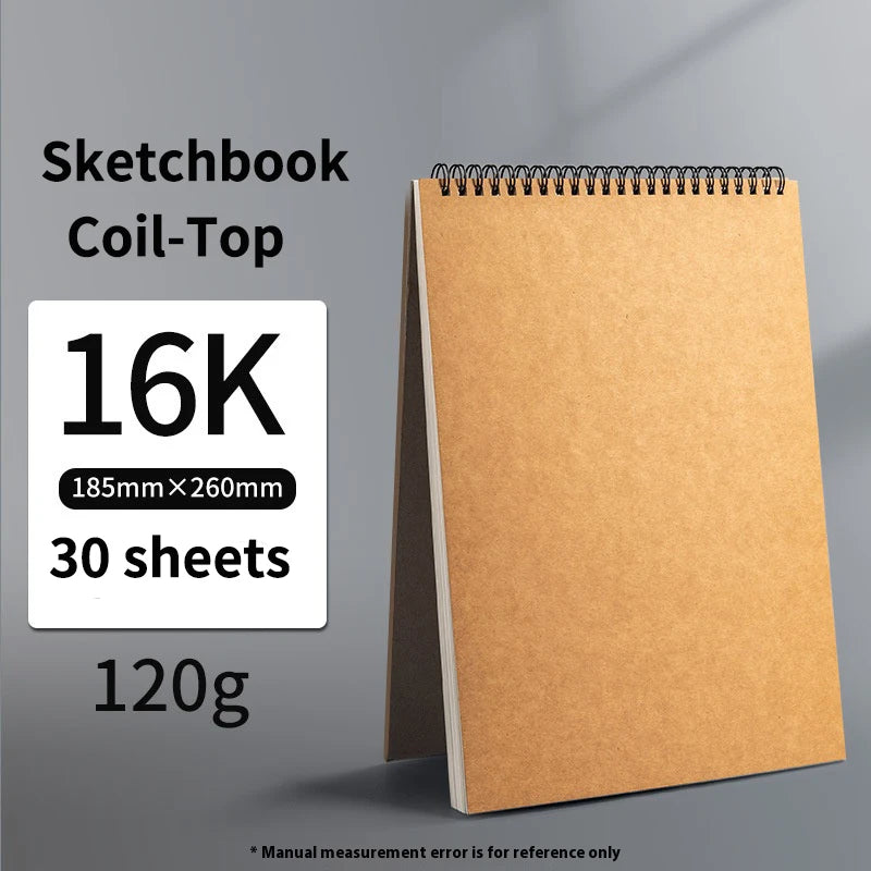 Professional sketchbook Thick paper 160 GSM Drawing Watercolor Spiral notebook Art school Sketching supplies drawing notepad