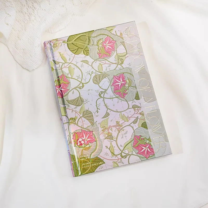 hardcover notebook shadow of flower series A5 horizontal line inner page exquisite cover notepad student diary