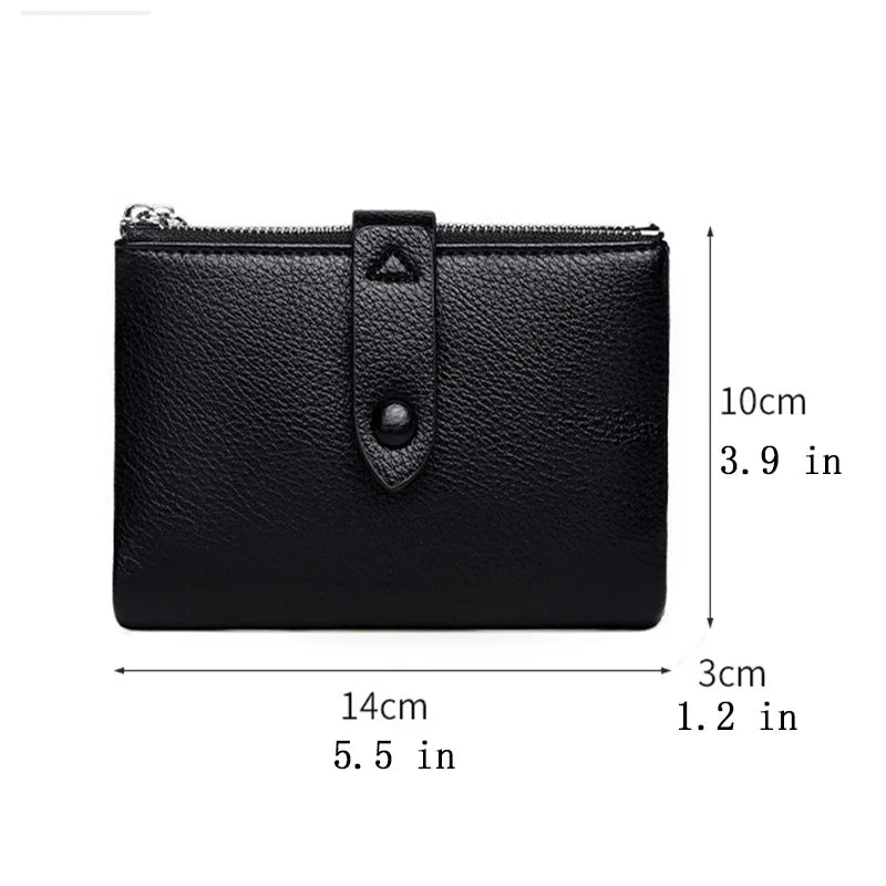 Small Notebook Soft Leather Multifunctional Wallet Student Binder A8&M5 Notepad Girls Portable Card Holder ，With inner pages