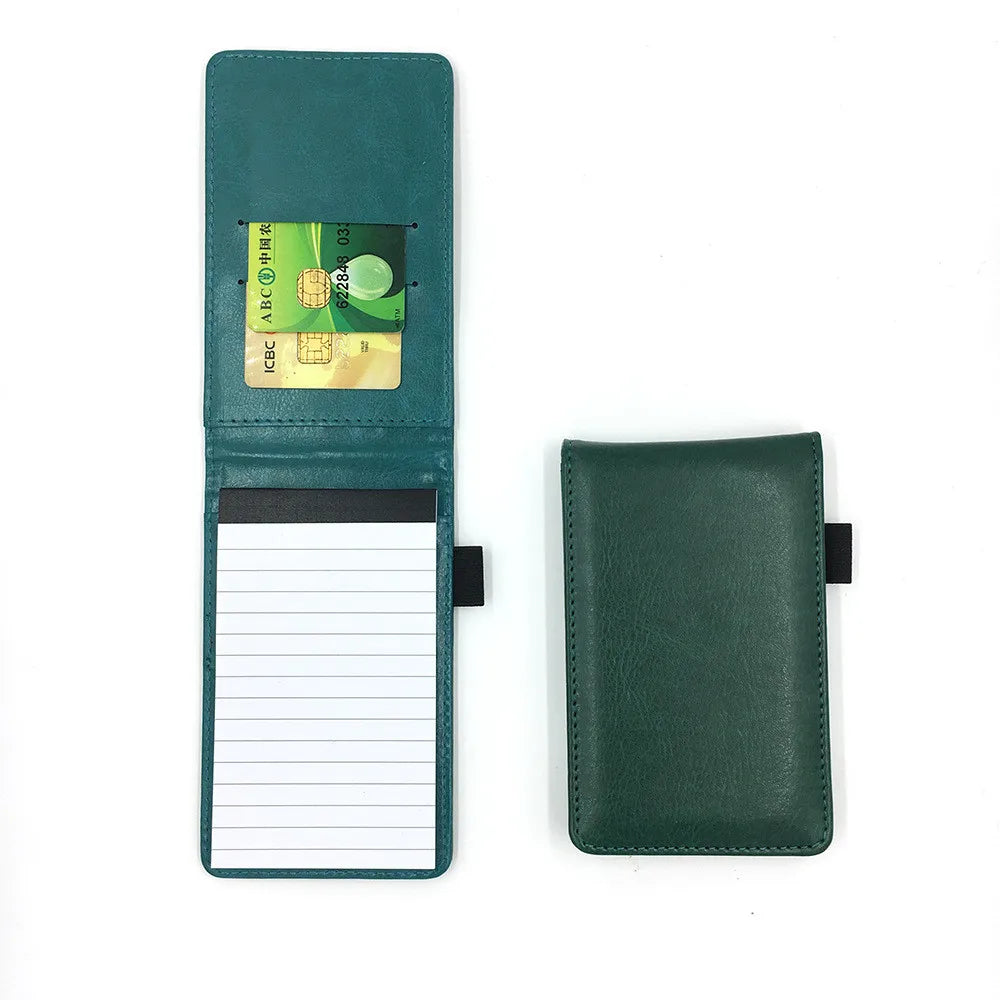Multifunction PU Leather Small Notebook Pocket A7 Planner Daily Memos Mini Note Book Pen Refills Business Office Work Notepad
