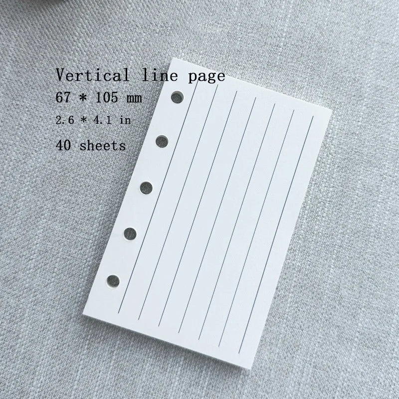 M5 Binder Mini Notebook Multifunction Wallet Card Holder Portable Soft Leather Small Notepad,with 40 inner pages